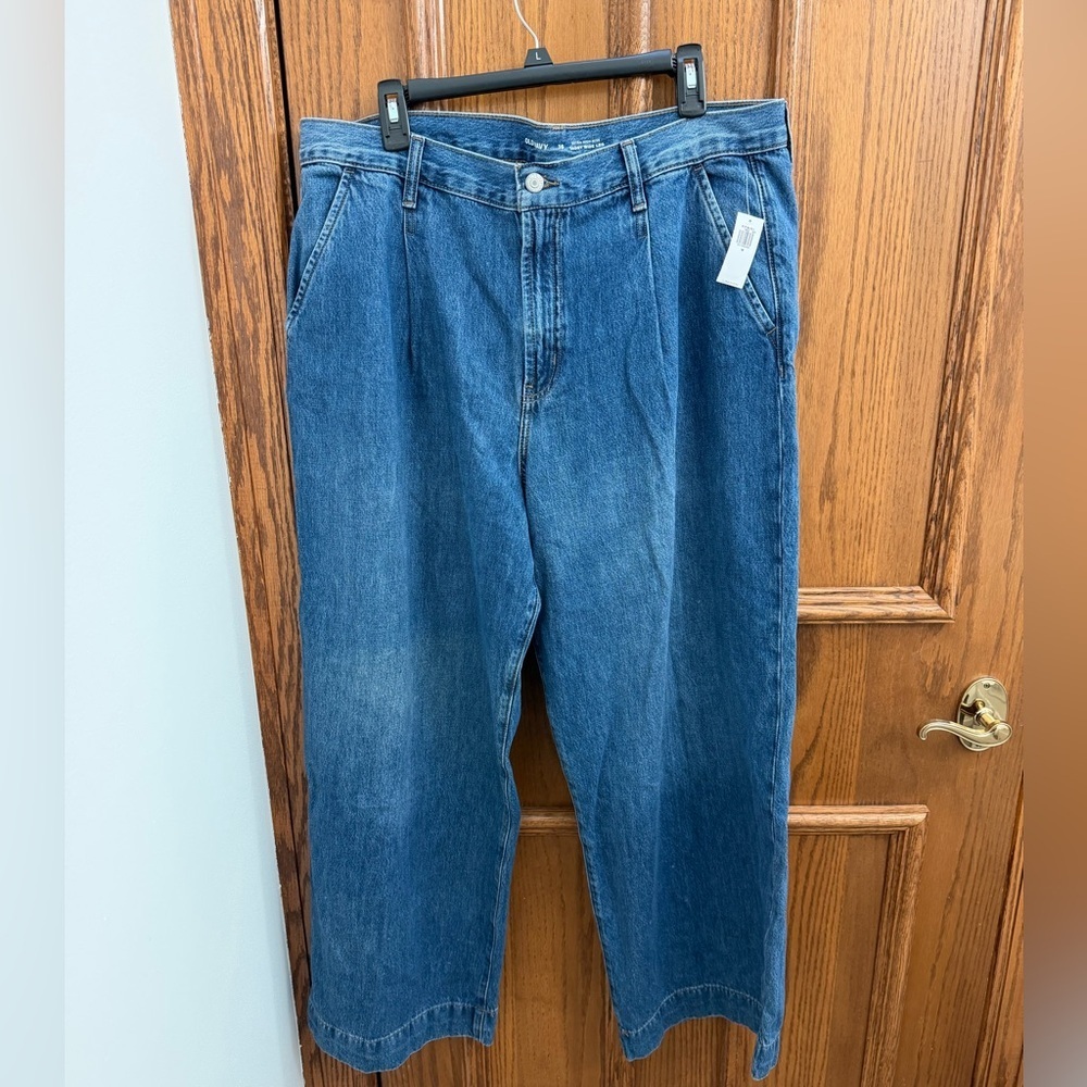 Old navy extra high rise baggy wide leg jean - NWT 16